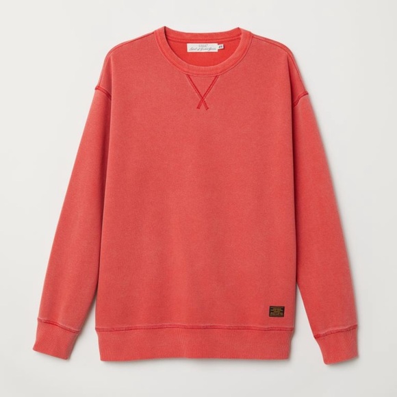 (ISO) h&m LOGG red relaxed fit sweatshirt - Picture 4 of 8
